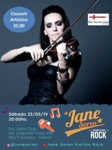 Convite: Noite com Jane Soren Violino Rock