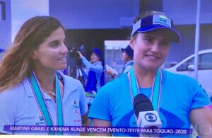 Martine Grael e Kahena Kunze conquistam o ouro no evento teste de Tokyo 2020